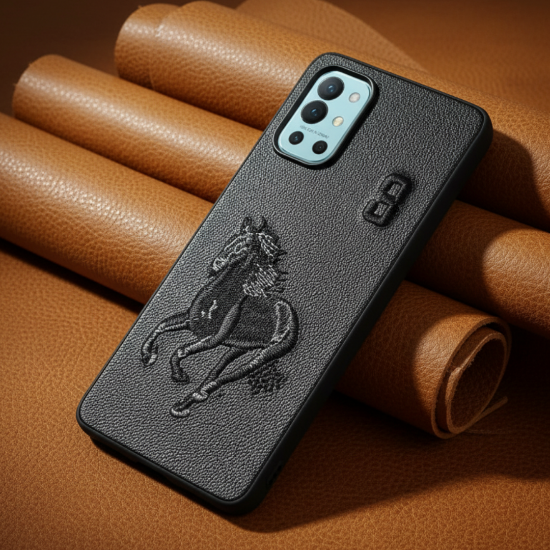 Black Leather Horse No. 3 OC Ornamented for Oneplus 9r — Goodsys