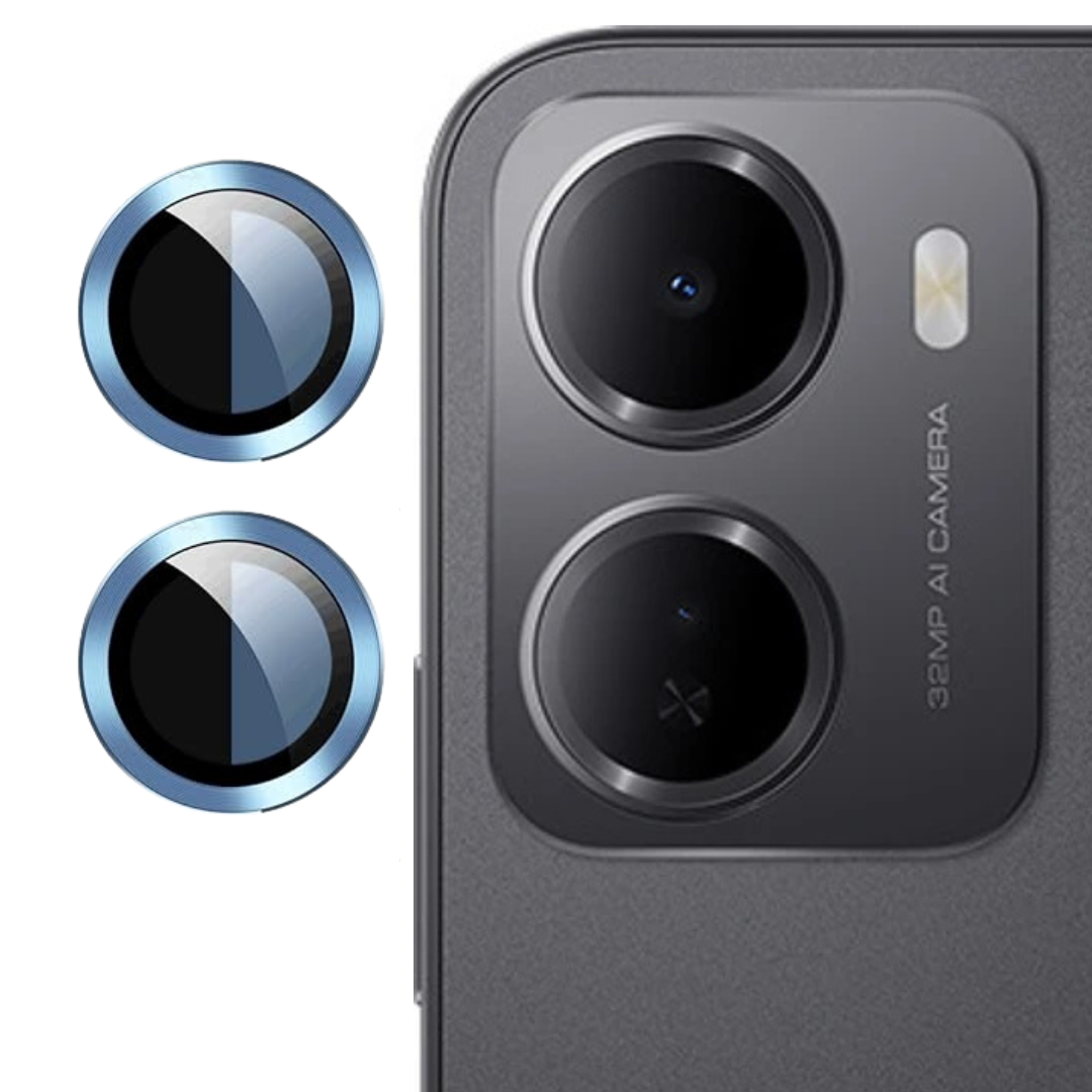 Blue Metallic camera ring lens guard for Redmi 15A — TechGuard
