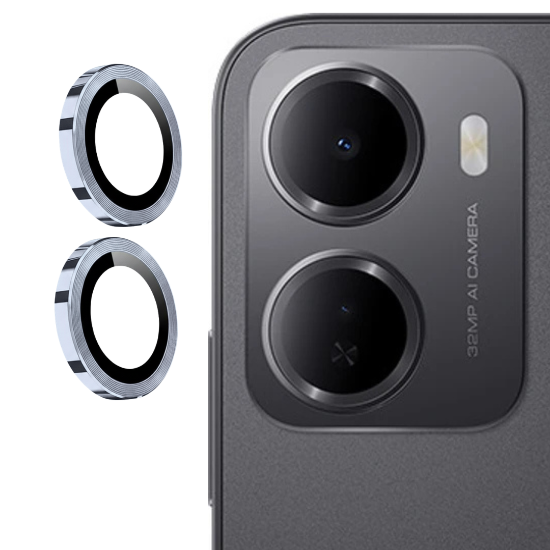 Silver Metallic camera ring lens guard for Redmi 15A — TechGuard