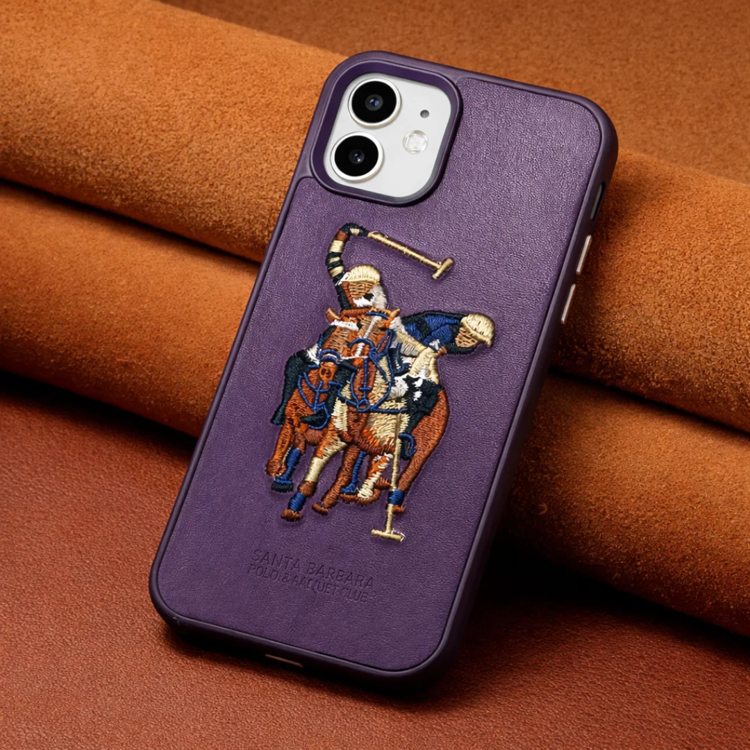 Purple Leather Colorfull Dual Horse for Apple iPhone 11 — Goodsys