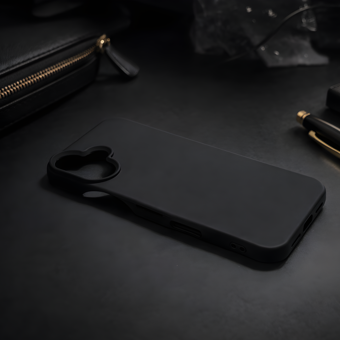 Black Silicone Case for Apple Iphone 16 — Goodsys