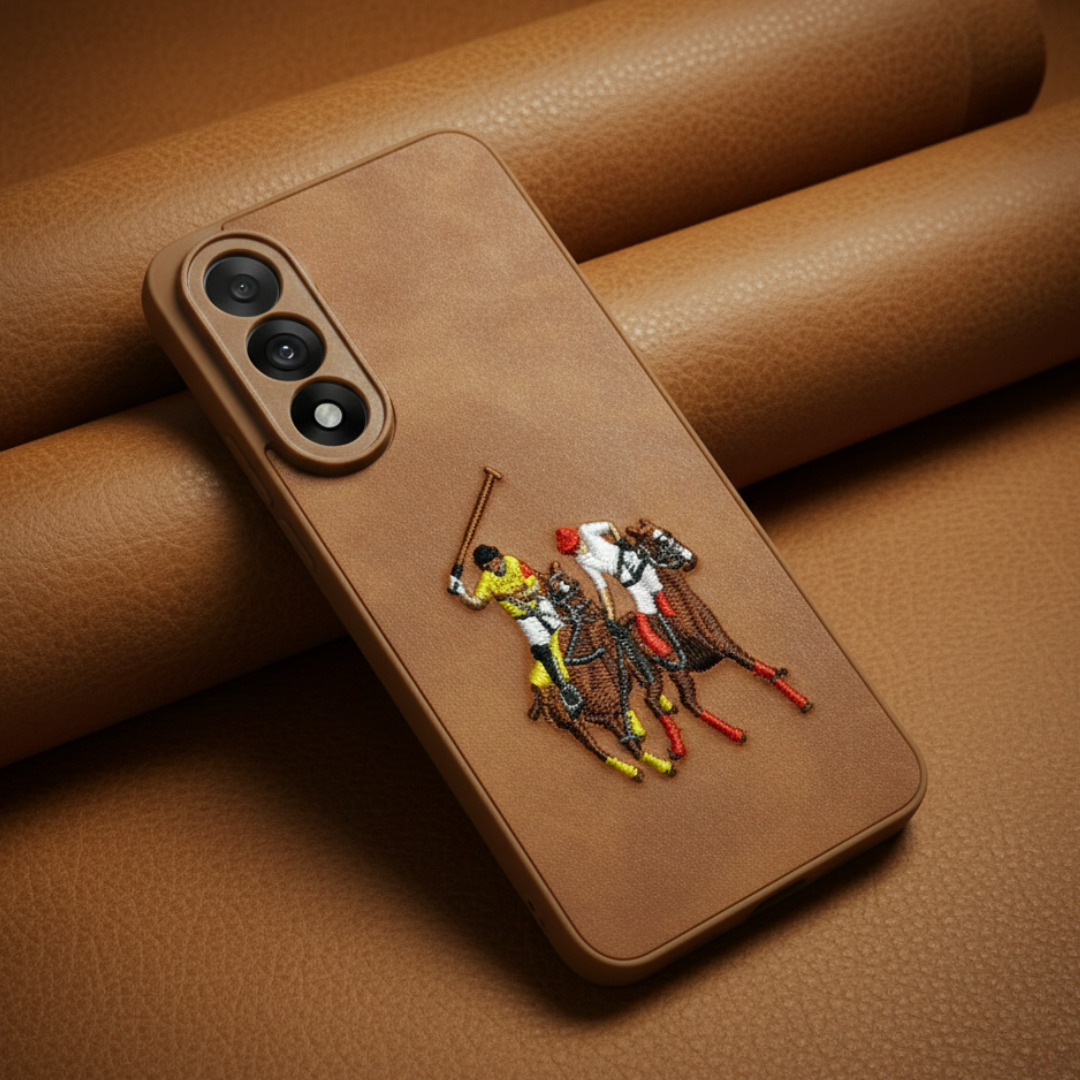 Brown Leather CP Dual Horse Rider Ornamented for Oneplus Nord 5 — Goodsys