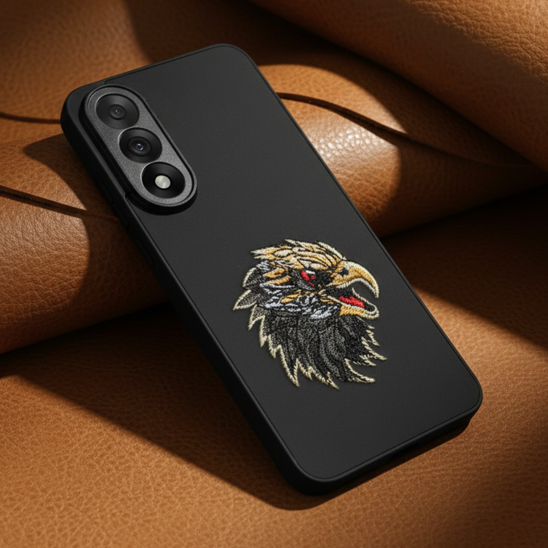 Black Leather CP Eagle Ornamented for  Oneplus Nord 5 — Goodsys
