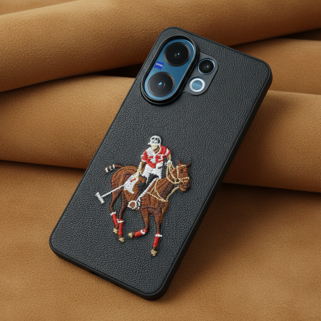 Black Leather Horse Rider OC Ornamented for Vivo V60 — Goodsys