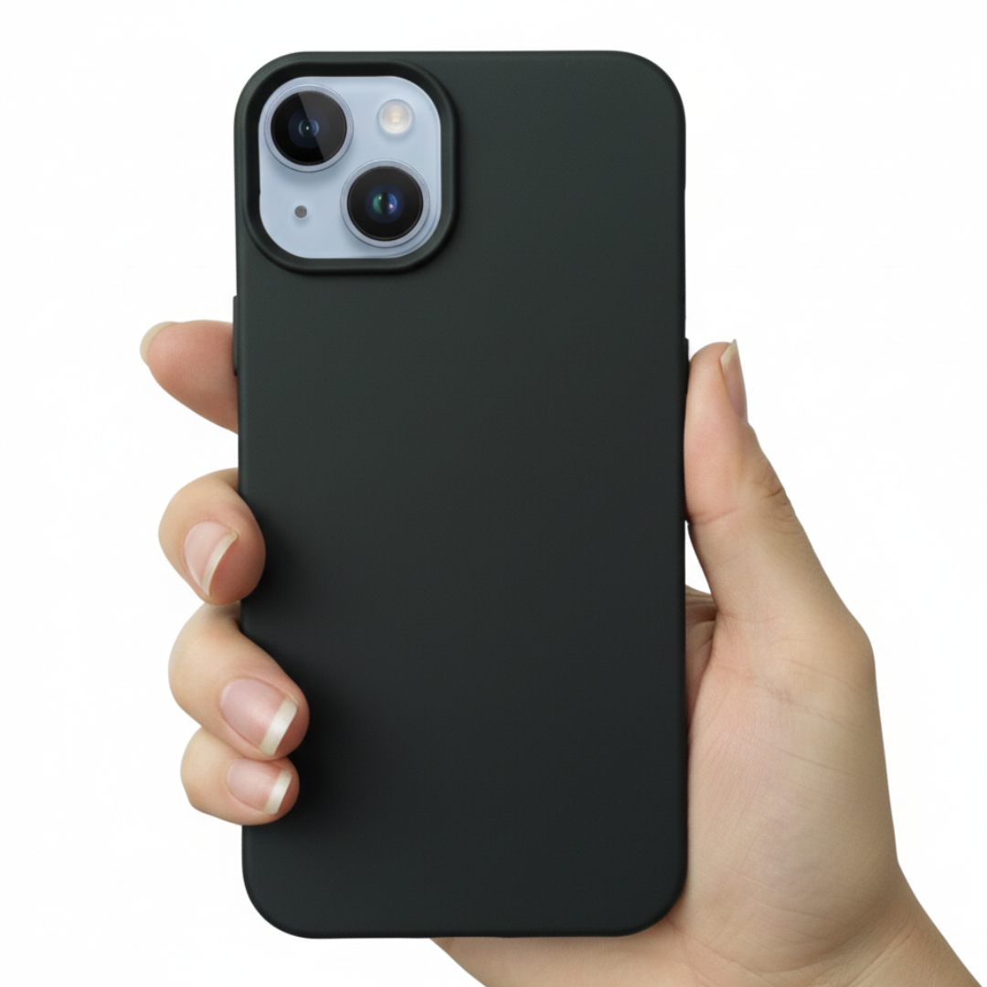 Black Silicone Case for Apple iphone 14 Plus — Goodsys