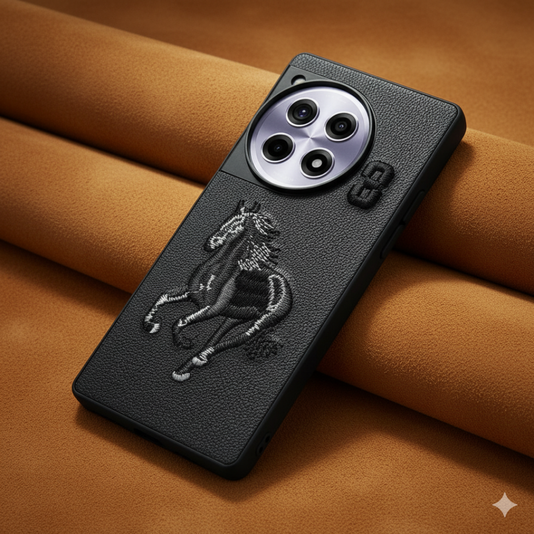 Black Leather Horse No. 3 OC Ornamented for Oneplus 12r — Goodsys