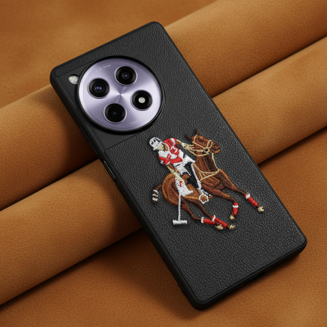 Black Leather Horse Rider OC Ornamented for Oneplus 12r — Goodsys