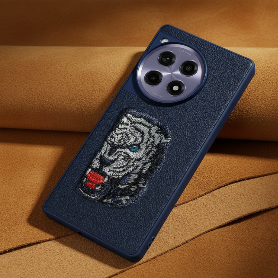 Blue Leather Blue Lion OC Ornamented for Oneplus 12r — Goodsys