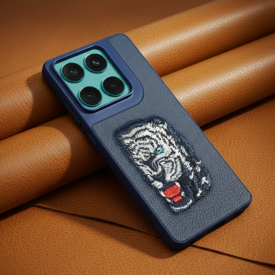 Blue Leather Blue Lion OC Ornamented for Motorola Edge 60 Fusion — Goodsys