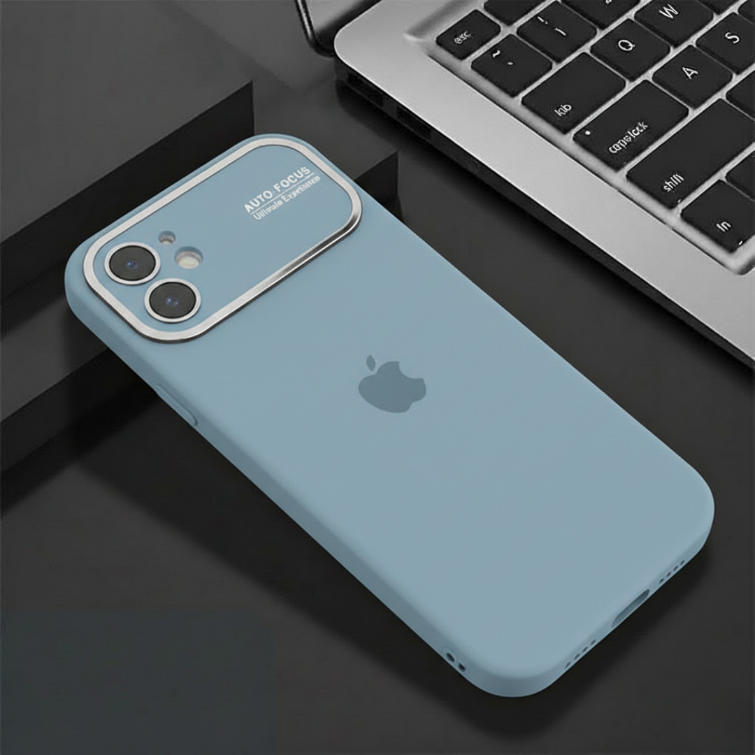 Auto Focus Light Blue Original Silicone case for Apple iphone 12 — TechGuard