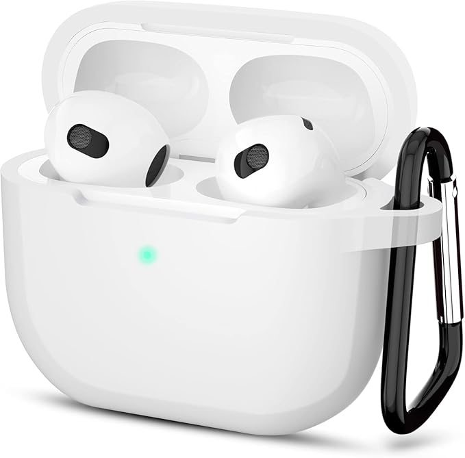 White Silicone Case For Apple Airpods 1/2 — Goodsys