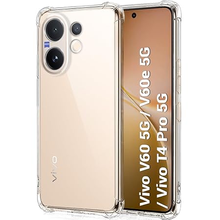 SilicaClear Transparent Silicone Case for Vivo V60 — Goodsys