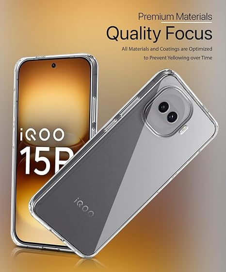 SilicaClear Transparent Silicone Case for iQOO 15r