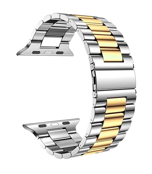 Silver Light Weight Stainless Steel Chain Strap For Apple Iwatch (42mm/44mm/45mm/49mm) — Goodsys