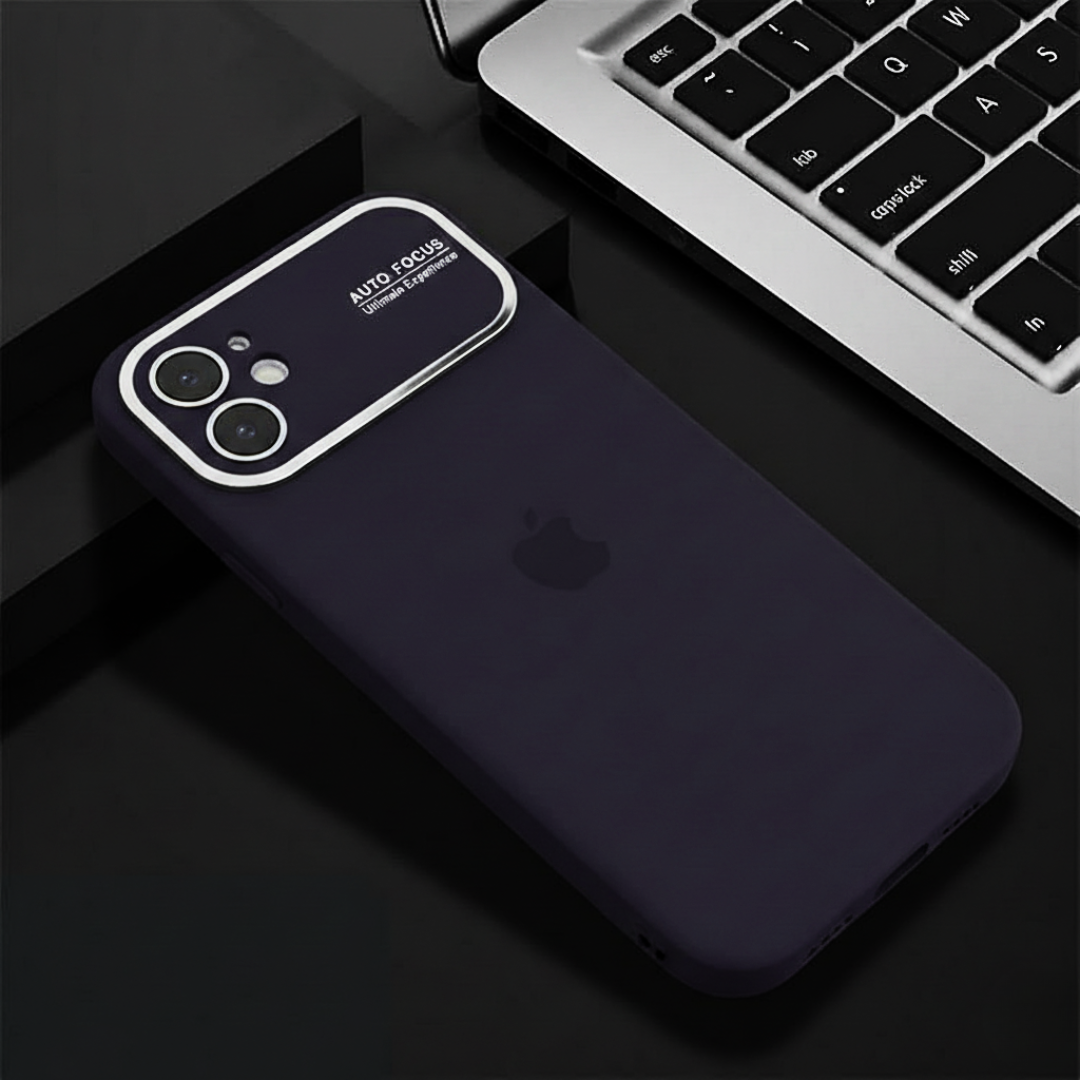 Auto Focus Deep Purple Original Silicone case for Apple iphone 12 — TechGuard