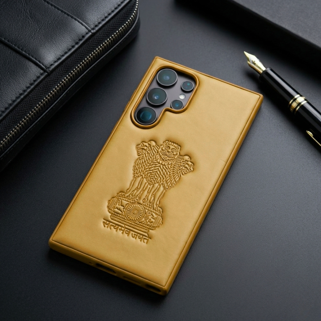 Ashoka Brown Leather Case for Samsung S24 Ultra — TechGuard