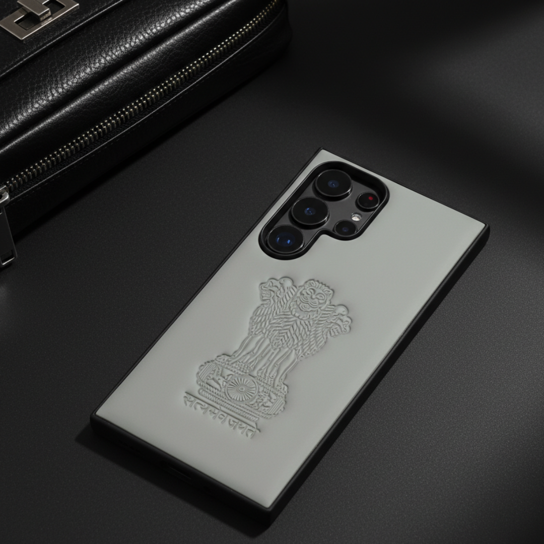 Ashoka Grey Leather Case for Samsung S23 Ultra — TechGuard