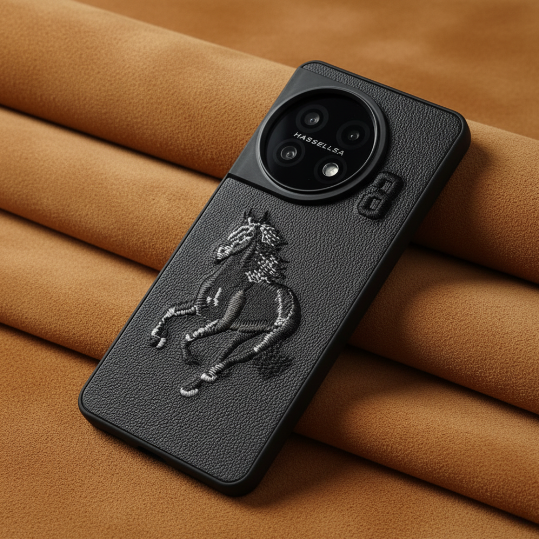 Black Leather Horse No. 3 OC Ornamented for Oneplus 11r — Goodsys
