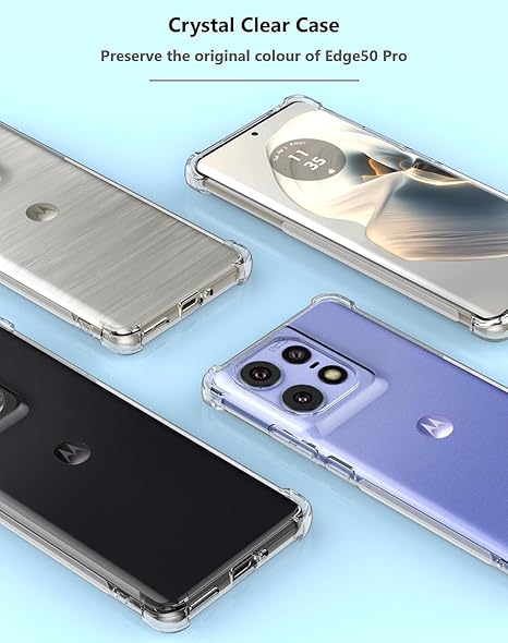 SilicaClear Transparent Silicone Case for Motorola G86