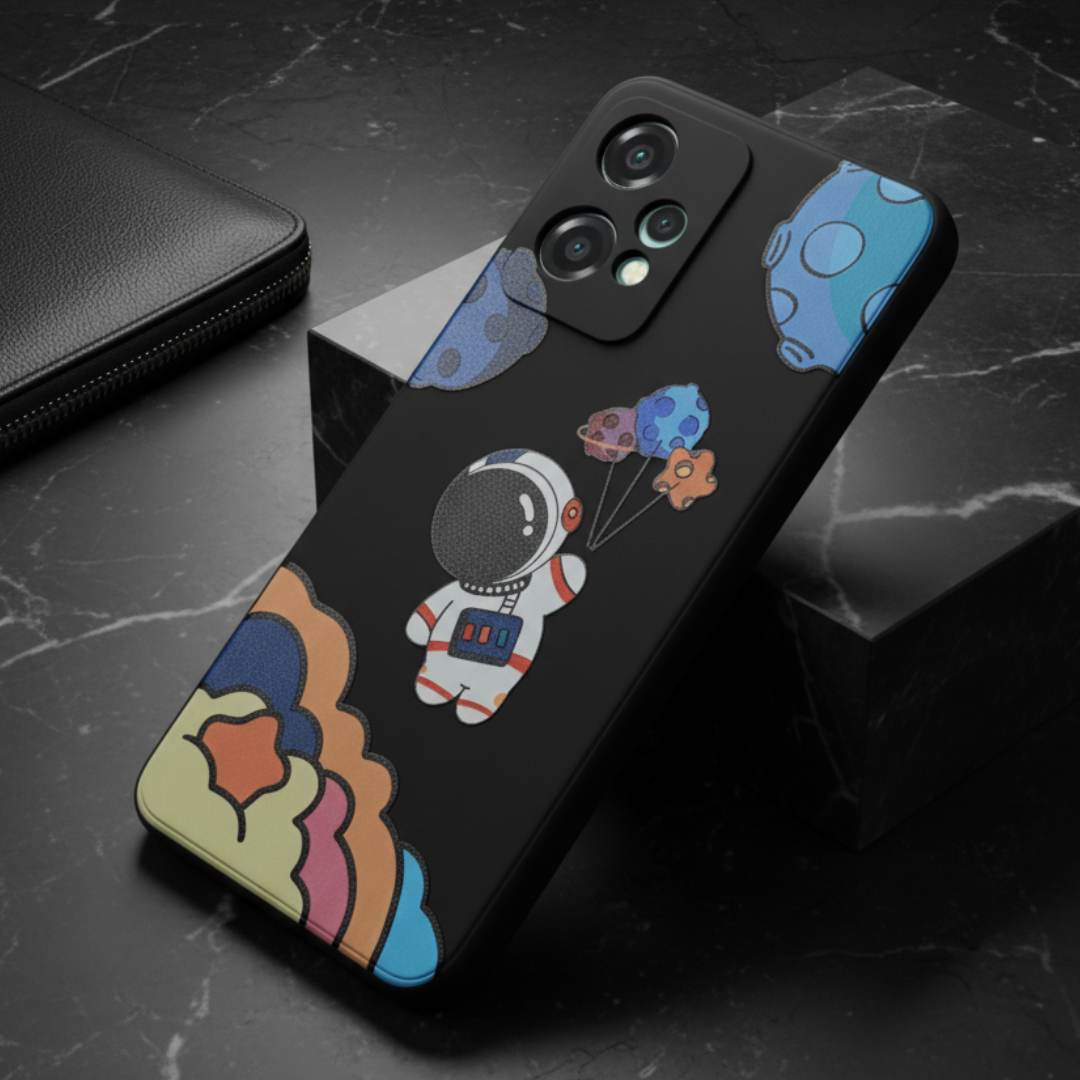 Black Baloon Astro Embossed Silicone Case for Oneplus Nord Ce 2 Lite — TechGuard