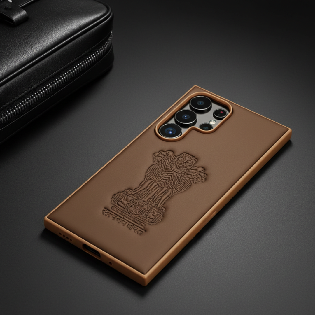 Ashoka Dark Brown Leather Case for Samsung S23 Ultra — TechGuard