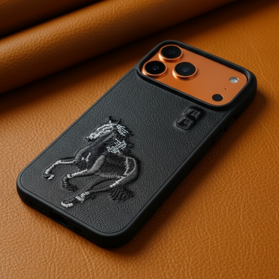 Black Leather Horse No. 3 OC Ornamented for Apple iphone 17 Pro Max — Goodsys