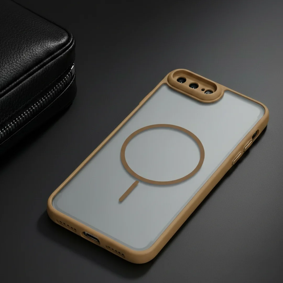 KYRON Brown Camera Protection Matte Case for Apple Iphone 7 Plus — Goodsys