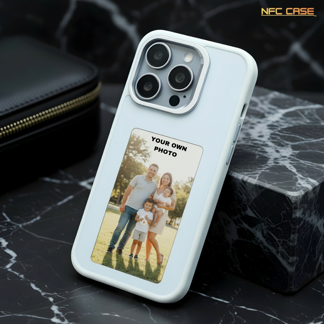 White NFC Integration &amp; E-Ink Technology Case for Apple Iphone 14 Pro — Goodsys