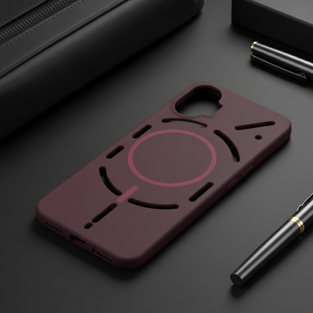 CAVEN Dark Pink Silicone case for Nothing Phone 1 — Goodsys