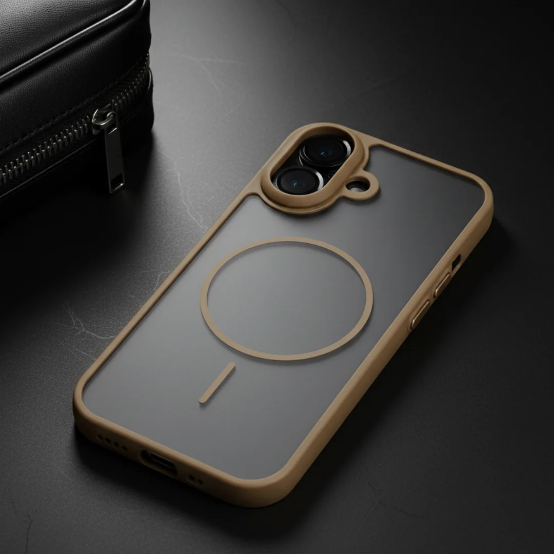 KYRON Brown Matte Case for Apple Iphone 16 — Goodsys
