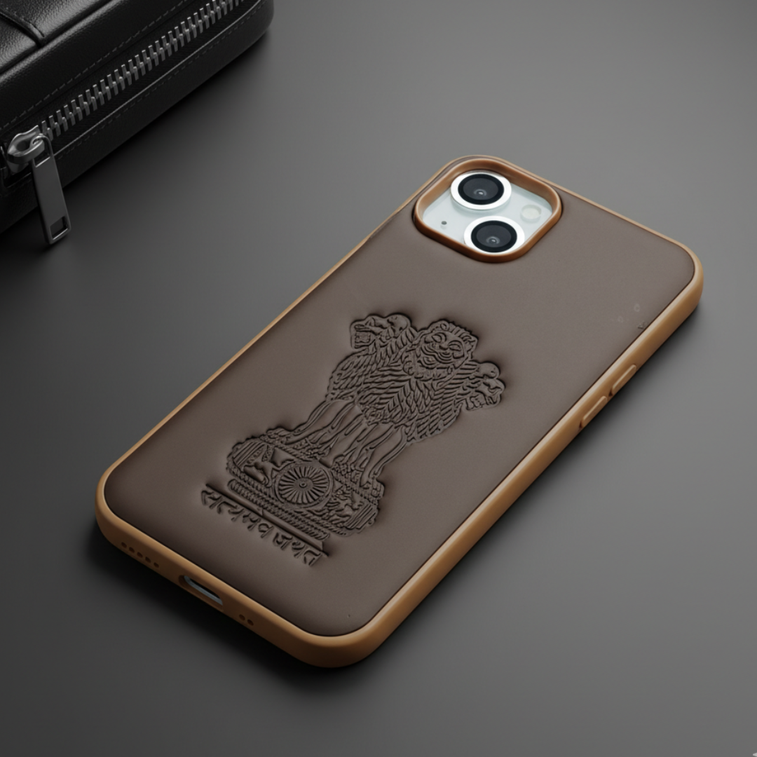 Ashoka Dark Brown Leather Case for Apple Iphone 13 — TechGuard