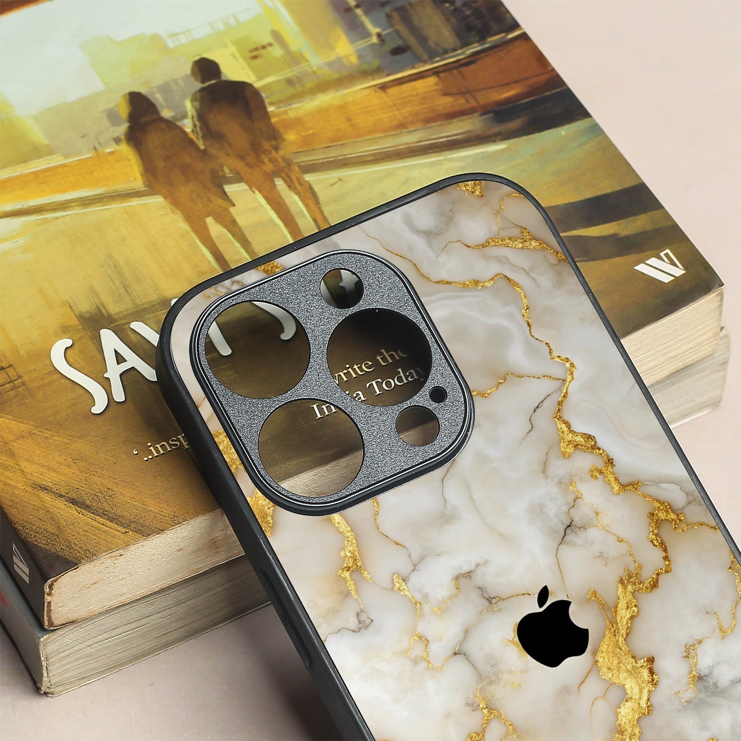 Gold Vein Glory metal back case for Apple Iphone 12 Pro