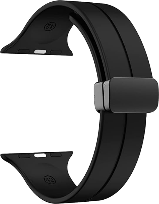Black Magnetic Clasp Adjustable Strap For Apple Watch Series 1 (38mm/40mm/41mm) — Goodsys