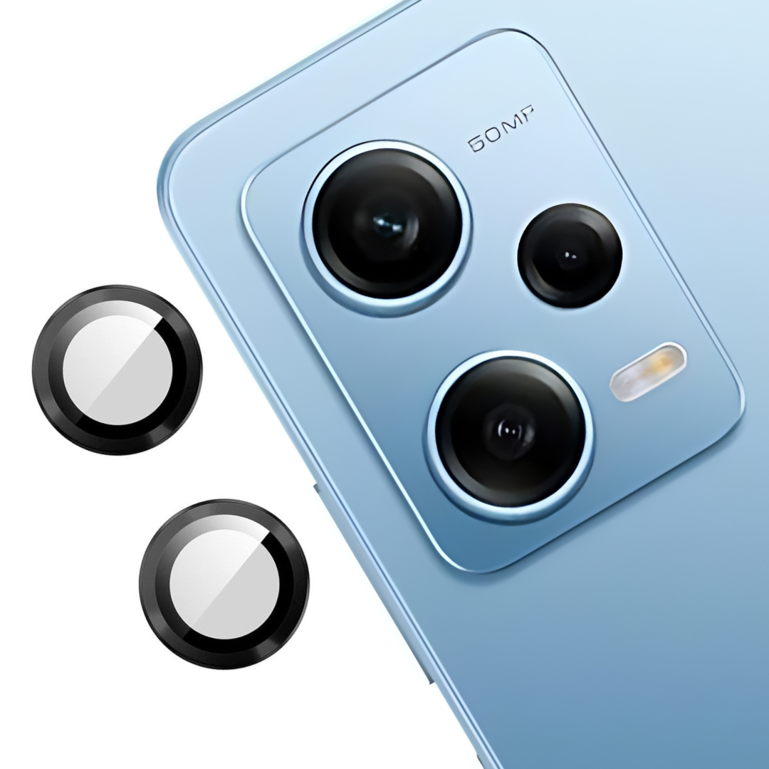 Black Metallic camera ring lens guard for Redmi Note 12 pro Plus — TechGuard