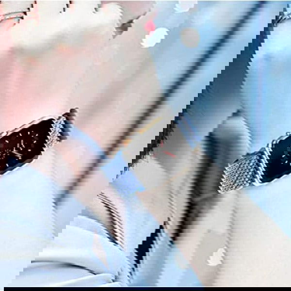 Blue Nylon Strap For Apple Watch Series 1 (38mm/40mm/41mm)