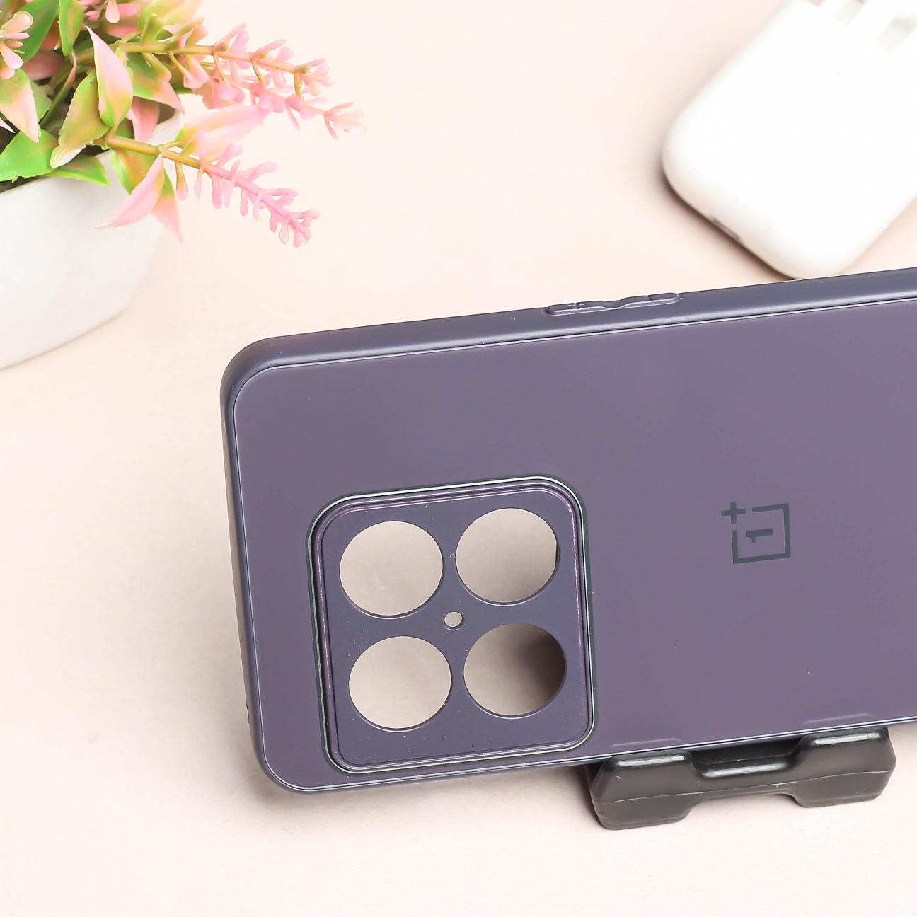 Deep Purple camera Safe mirror case for Oneplus 10 Pro