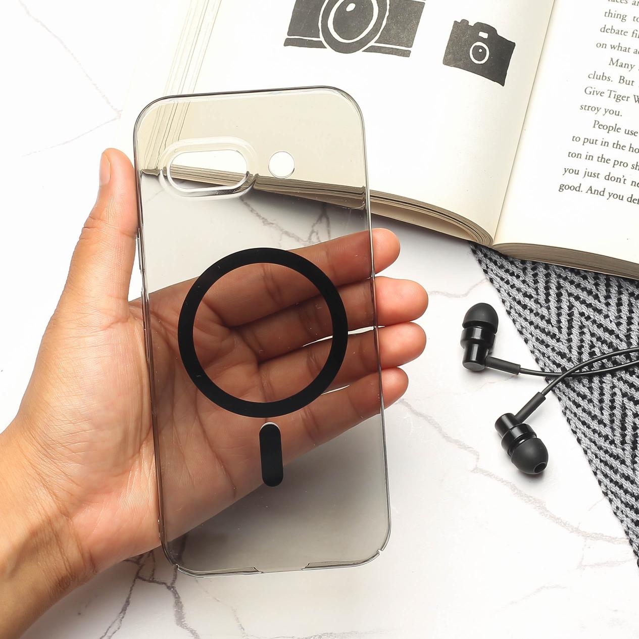 Black Shine Magsafe Transparent Case for Google Pixel 10a — Goodsys