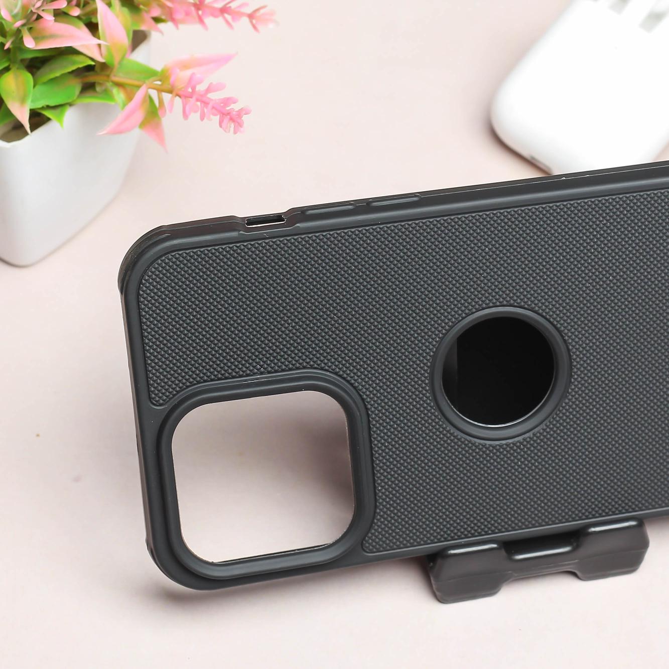 Black Niukin Silicone Case for Apple iphone 16 Pro