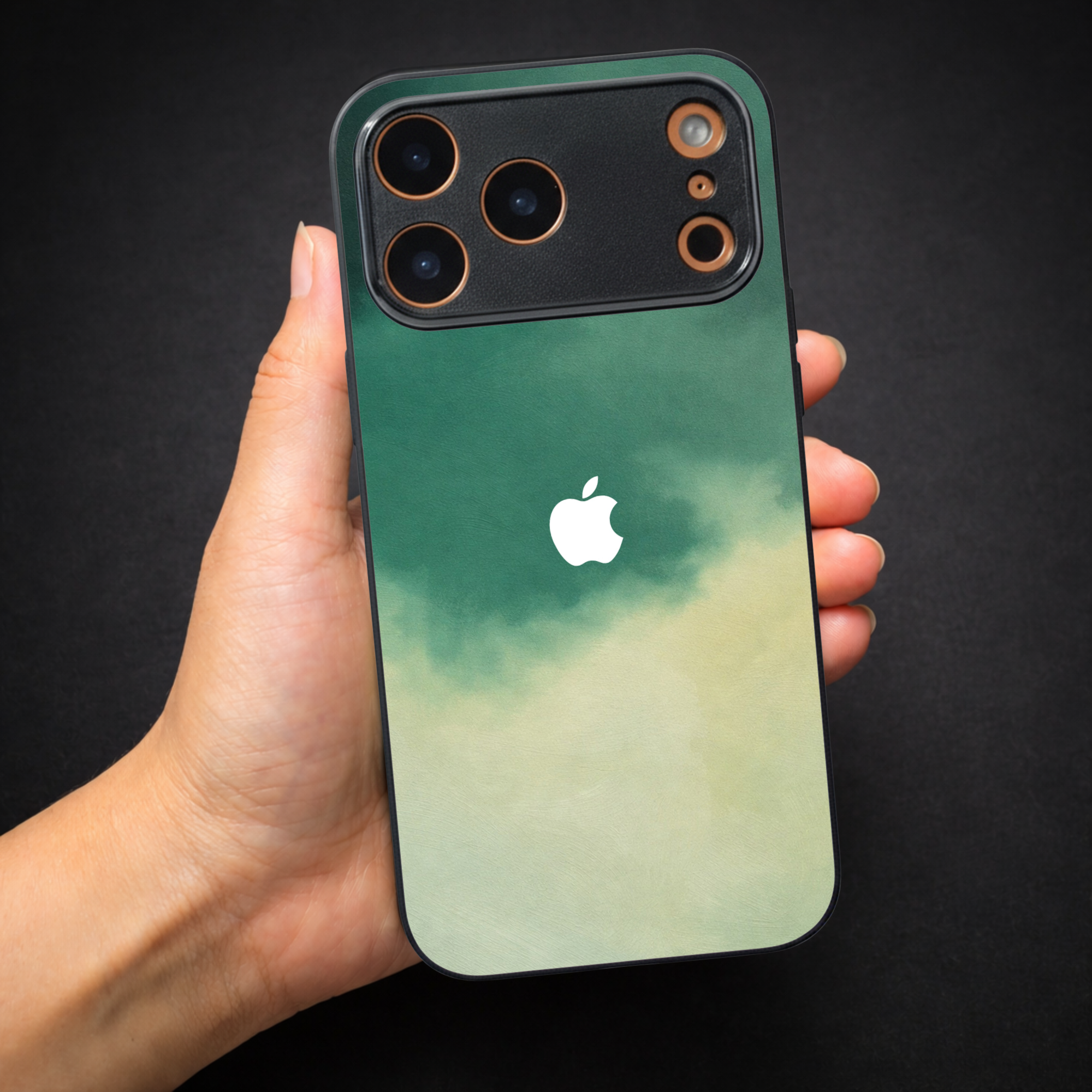 Thunder oil Paint (MB) silicone Case for Apple Iphone 17 Pro Max — Goodsys