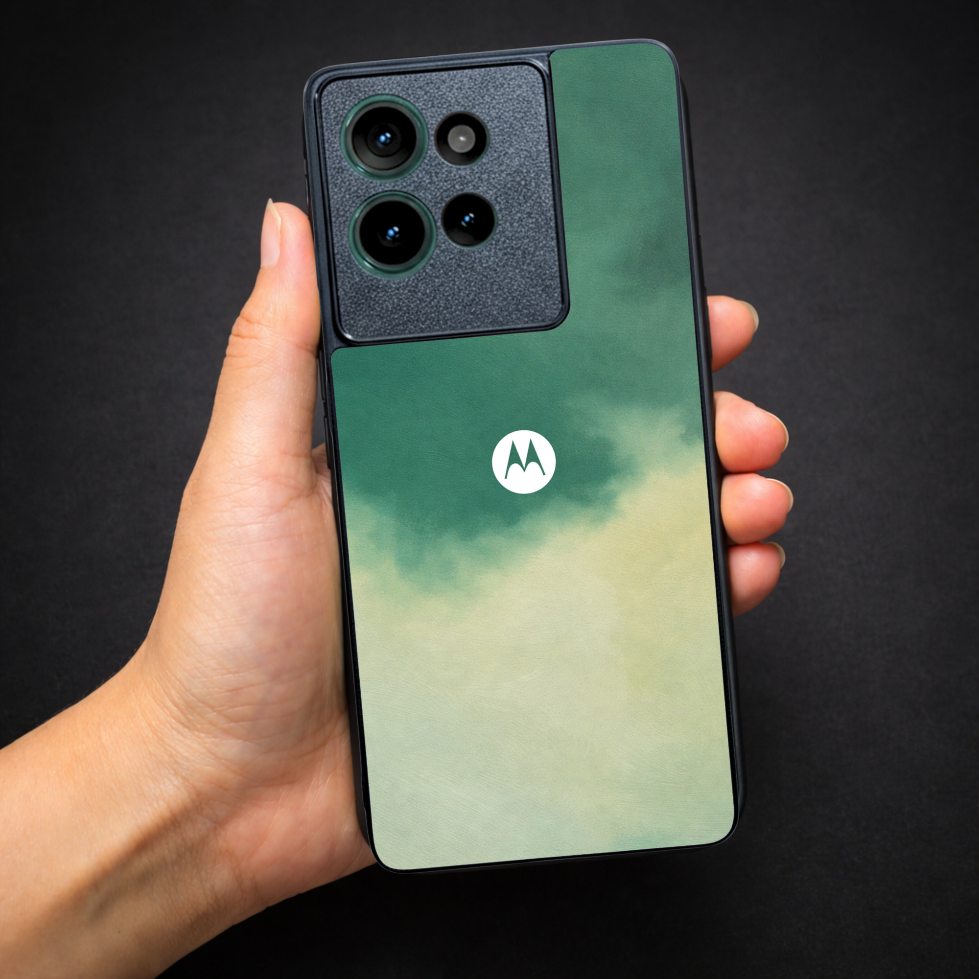 Thunder oil Paint (MB) Silicone Case for Motorola Edge 50 — Goodsys