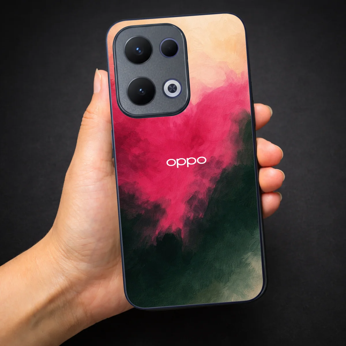 Roseate oil Paint (MB) Silicone Case for Oppo Reno 13 — Goodsys
