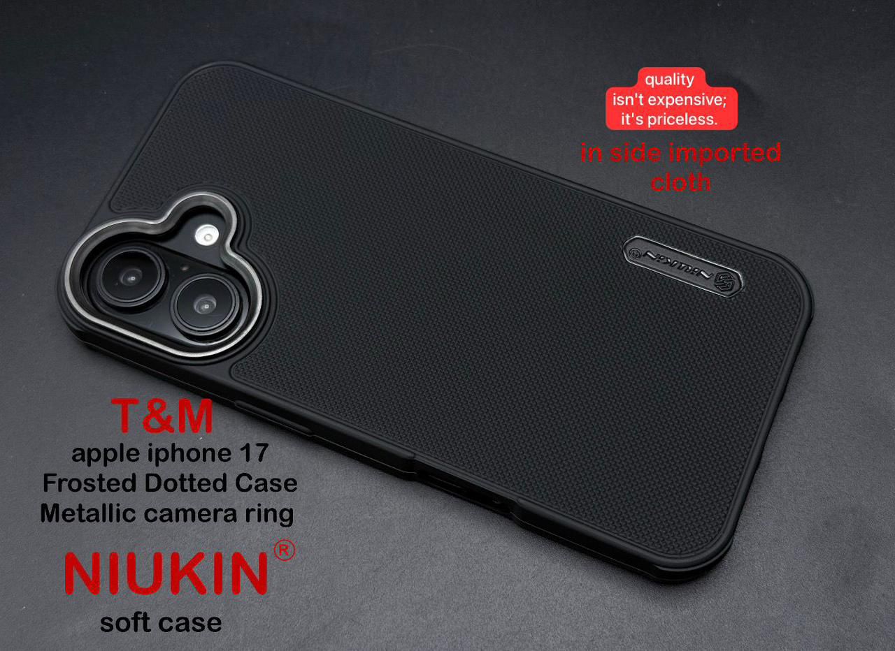 Black Niukin Logo Cut Silicone Case for Apple iphone 16 — Goodsys