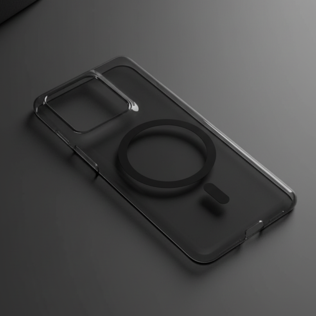 Black Shine Magsafe Transparent Case for Motorola Edge 50 Pro — Goodsys