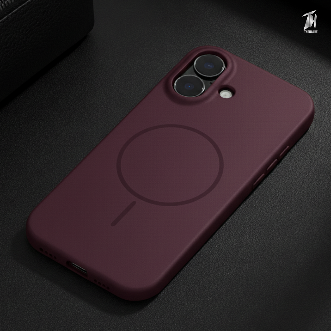 CAVEN Dark Pink Silicone case for Apple iphone 16 — Goodsys