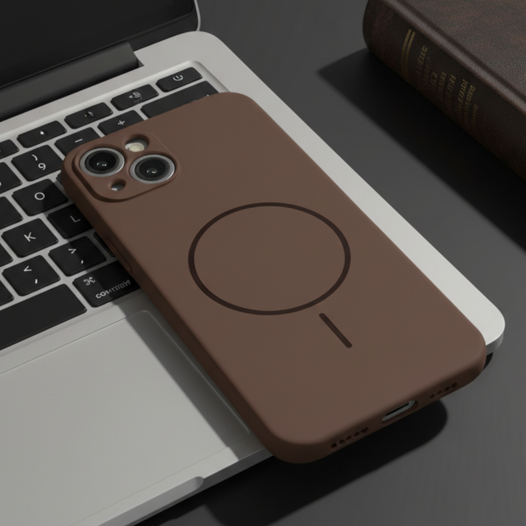 CAVEN Dark Brown Silicone case for Apple iphone 13 — Goodsys