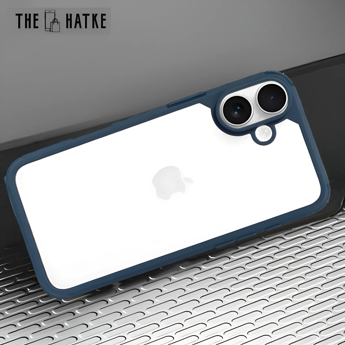 Pureview Dark Blue Hybrid Shockproof Silicone Case for Apple Iphone 16 — Goodsys