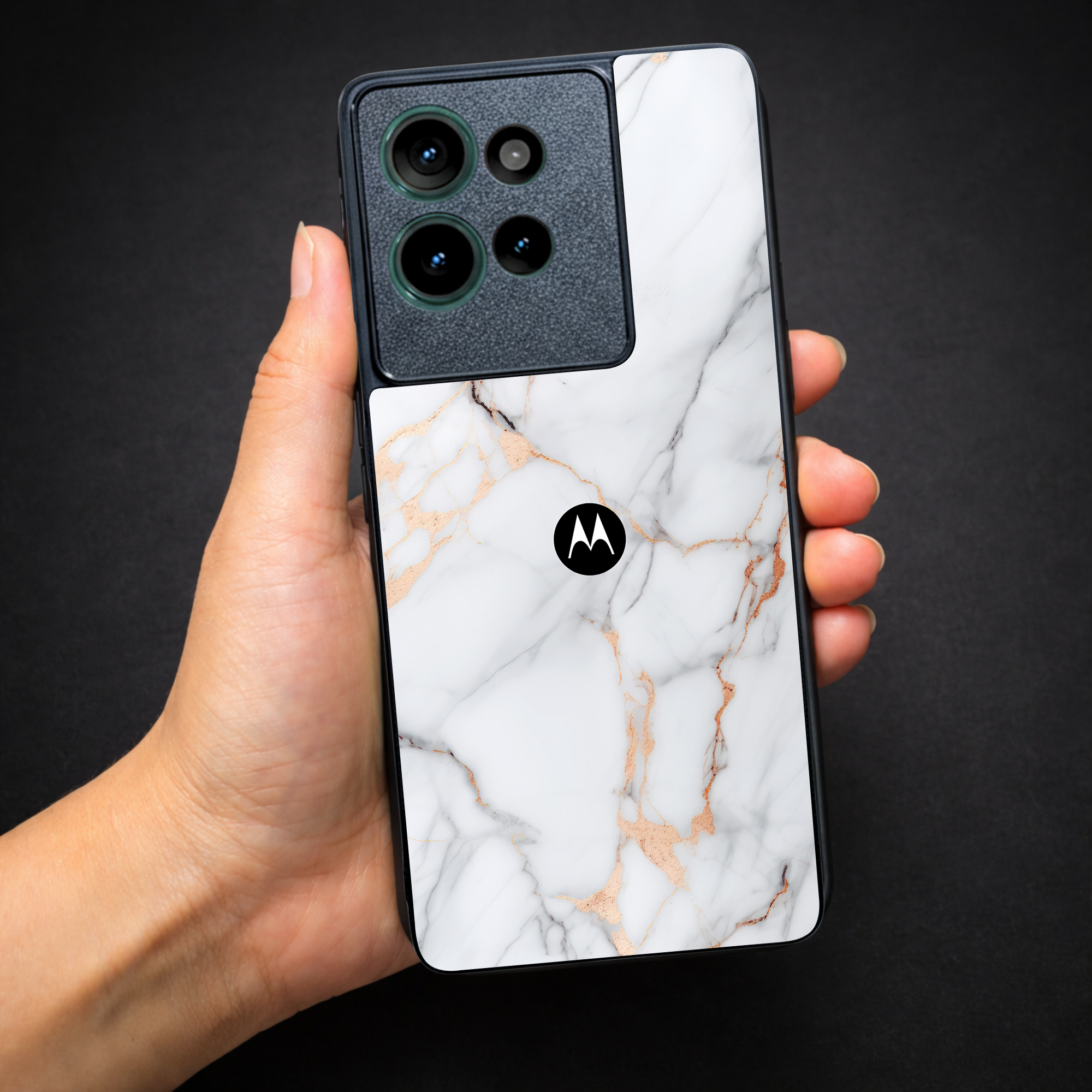Copper Luxe Marble MB case for Motorola Edge 50 — Goodsys