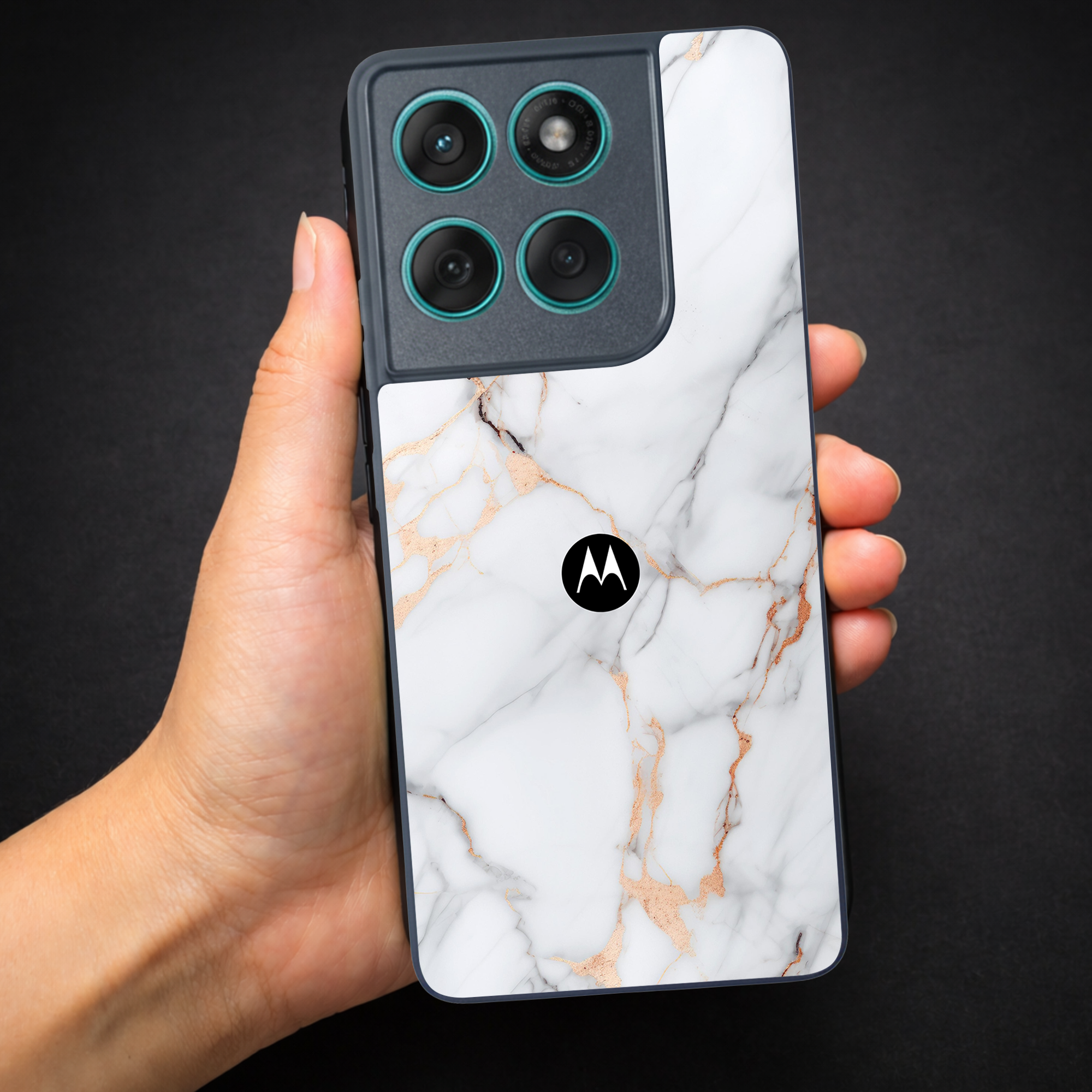 Copper Luxe Marble MB case for Motorola Edge 60 Pro — Goodsys