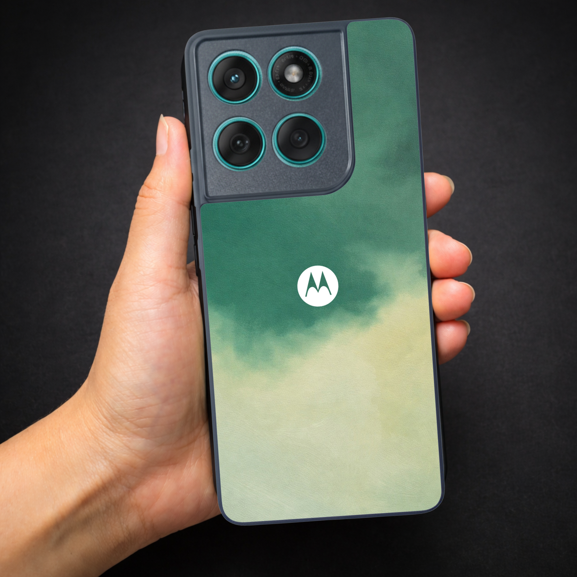 Thunder oil Paint (MB) Silicone Case for Motorola Edge 60 Pro — Goodsys