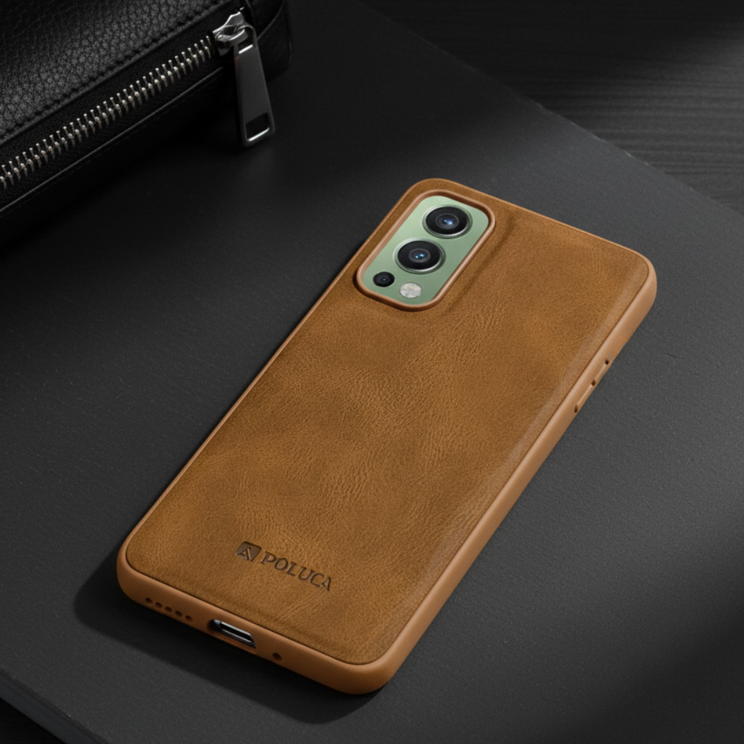 Brown Standard Leather Case for Oneplus Nord 2 — Goodsys